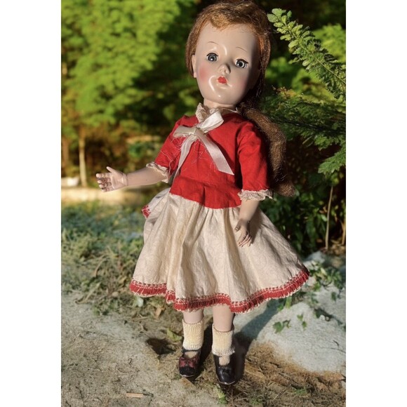 Rare Arranbee Doll Nancy Lee 14” Doll Stunning Red Hair 1940s - Picture 1 of 13